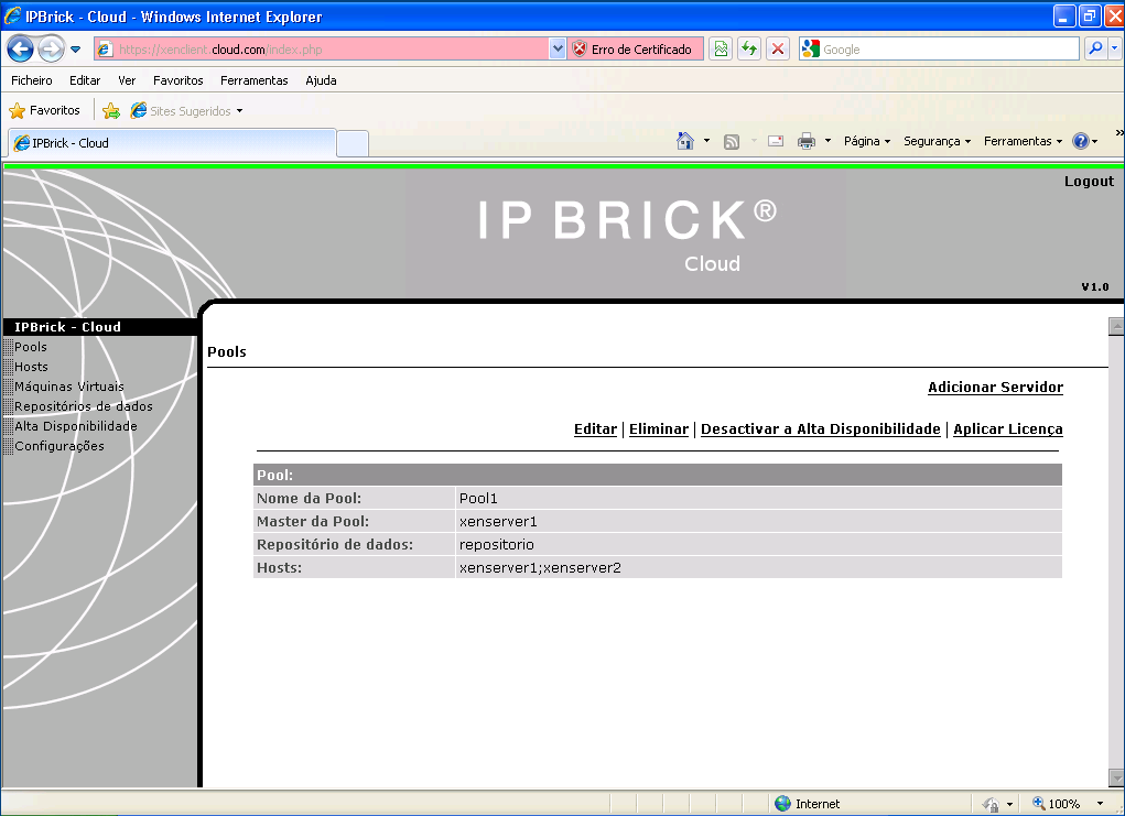 Compatibilidade De seguida foi utilizado o Windows Internet Explorer para verificar o bom funcionamento da plataforma no mesmo (figura 5.10). Figura 5.