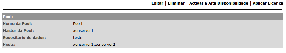 62 Anexo A 5 Pools (Com um Host em cada Pool) Anexo A 6 -