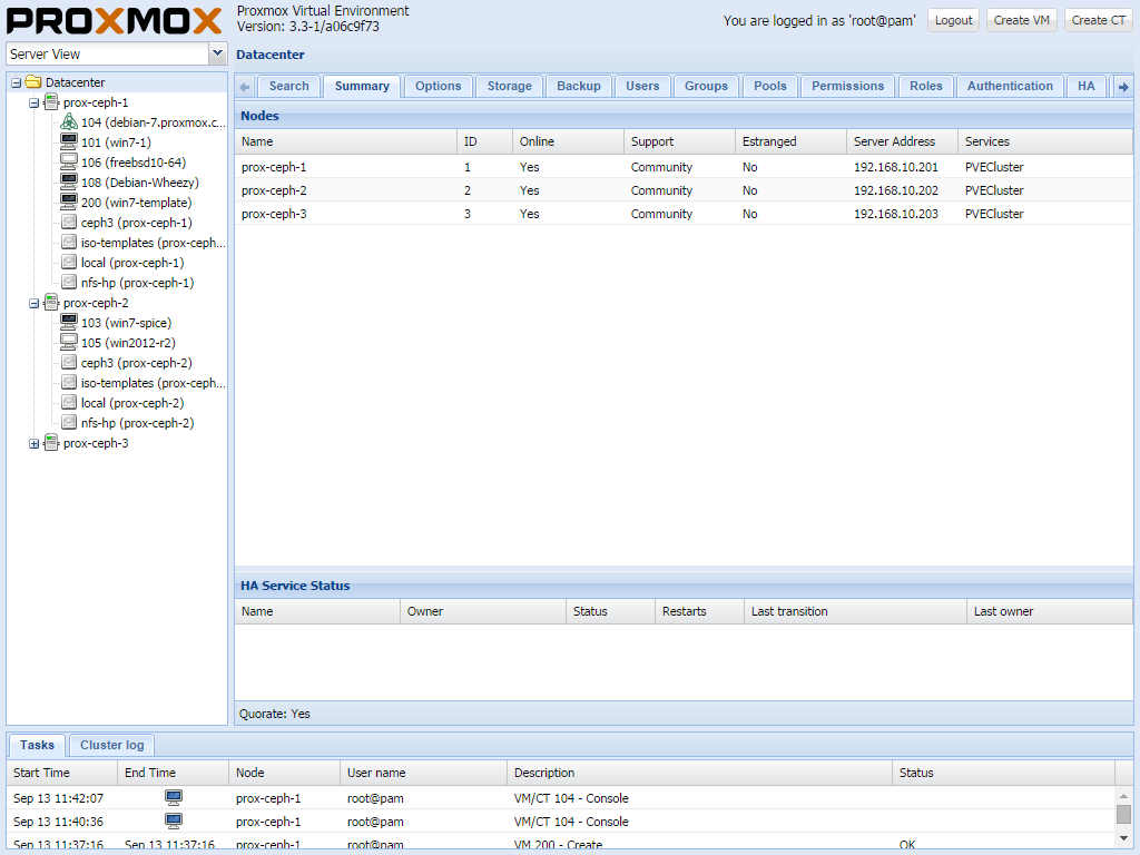 CAPÍTULO 2. ESTADO DE ARTE 2.2.4 Proxmox VE O Proxmox VE é uma solução open-source de gestão de servidores de virtualização, capaz de virtualizar qualquer sistema operativo (Linux e Windows).