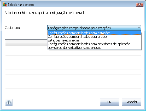 Configurações - abre as configurações da estação. Configurações do Firewall - exibe as configurações do Firewall da estação atual. Disponível apenas se o componente de Firewall estiver instalado.