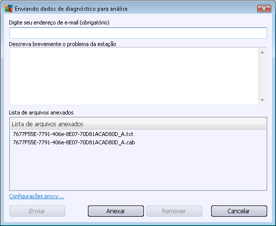 Digite seu endereço de e-mail e descreva brevemente seu problema com a estação no campo seguinte.