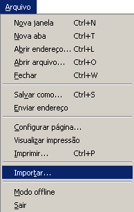 11 - Imprimir... Imprime a página da Internet. Ao clicar neste recurso será exibida esta tela: Nesta tela selecione a impressora, a quantidade de cópias, etc, e clique em OK para imprimir.