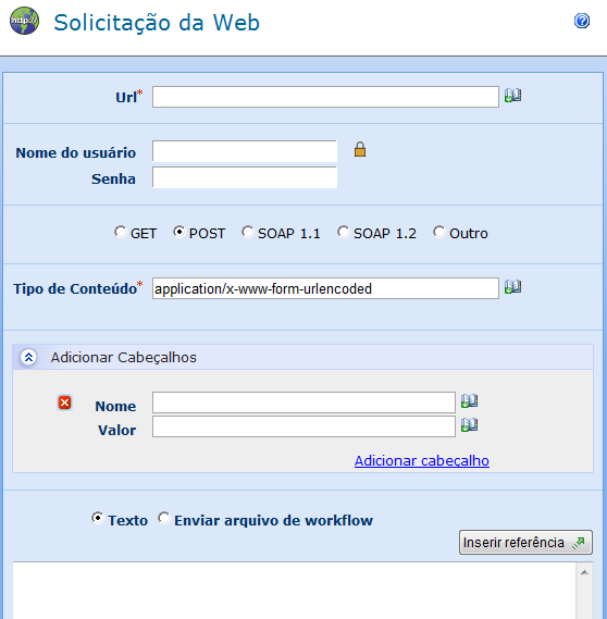 O Active Directory username (samaccountname) do usuário. Por exemplo, jsmith 2.77 Solicitação de Web Esta acção de fluxo de trabalho executa uma solicitação HTTP para um URL.