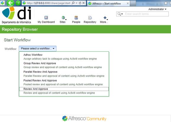 E) Integração de um documento num