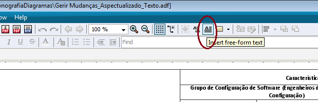 mouse no pequeno quadrado preto que fica na origem da associação (quando selecionada) e mover até a borda do elemento aspectual e clicar novamente.