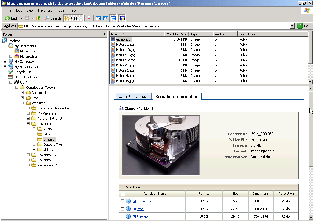 A TECNOLOGIA DE GED/ECM Funcionalidades Inserir Conteúdos Via Web ou Desktop Formulário Web Outlook/Lotus Notes