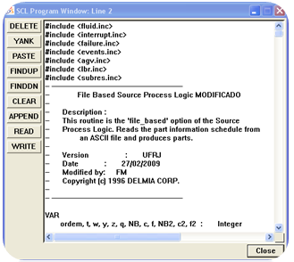 operacional Windows XP ou Server, a placa de vídeo Intel Core 2 Duo e memória acima de 3.06 GHz. Figura 17: Tela de programação do simulador QUEST.