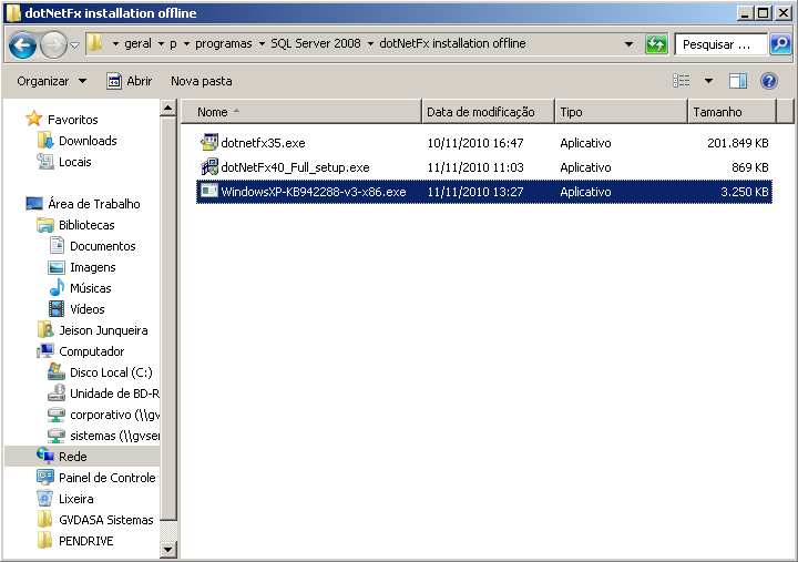 5. Windows Knownlegde Base 942288 Este Hotfix de atualização da Microsoft é essencial para a instalação do SQL