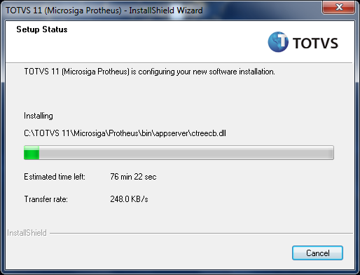 2.2 Protheus O setup da instalação pode ser baixado através do seguinte link: http://www.totvs.