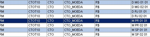 De para de moeda O cadastro da moeda deve ser feito de forma MANUAL em ambos sistemas Criar o De-Para por Moeda (GMoeda).