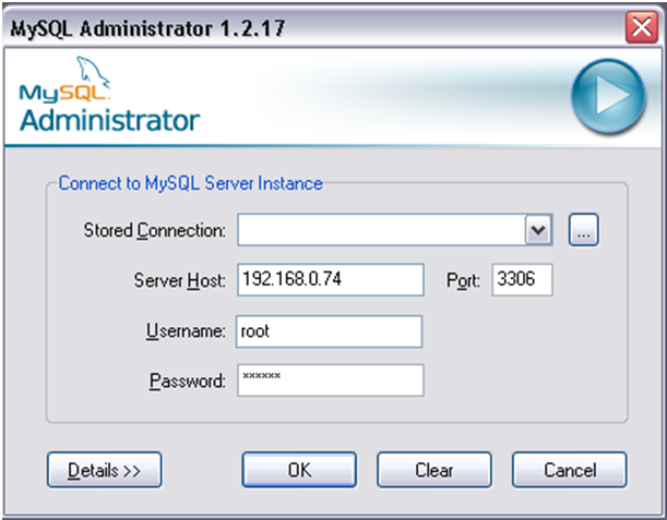 4.3 UTILIZA NDO O MYSQL ADMINISTRATOR PARA REALIZAR O BACK UP E RE STORE DOS DADOS.