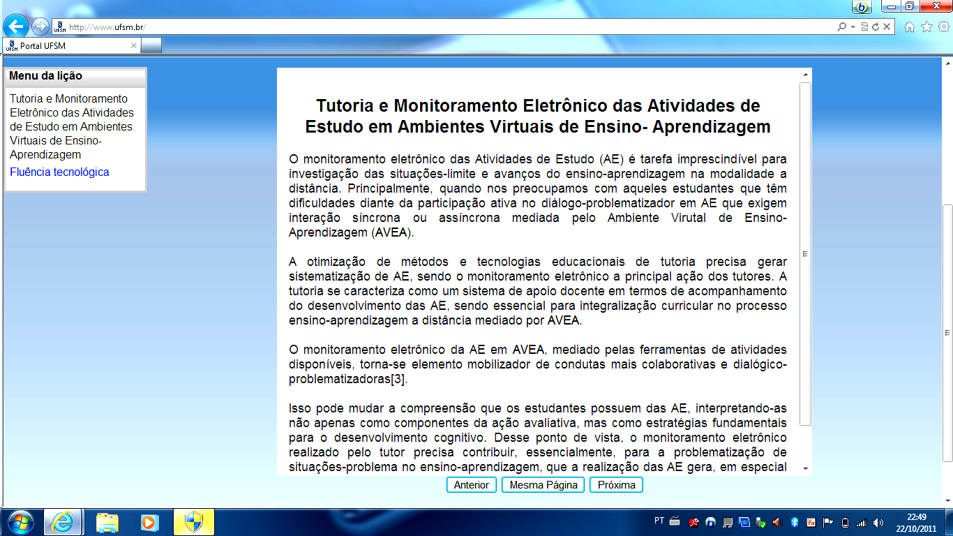 tecnológica nas ferramentas de atividades do Moodle.