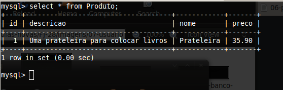 18 produto.setdescricao("uma prateleira para colocar livros"); 19 produto.setpreco(35.90); 20 21 Transaction tx = session.begintransaction(); 22 session.save(produto); 23 tx.