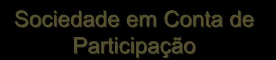 Sociedade em Conta de Participação Vantagens: Pode apurar o IR de forma diferente do sócio ostensivo; Ex: sócio ostensivo: lucro real; SCP: