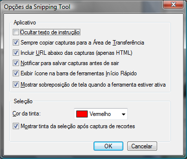 Snipping Tool (Ferramenta de captura e recorte) Ferramenta do Windows que permite capturar telas e inclusive personalizar os recortes.