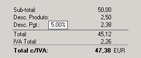 41 Notas: é obrigatório seleccionar uma opção no campo " " antes de actuar sobre o campo designação; a alteração da designação dum produto (depois de selecção no campo " ") fica guardada juntamente