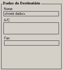 60 No caso dos dados do destinatário, se o tipo de documento for fax, em vez da morada, localidade e código postal, o utilizador terá que preencher a pessoa para quem irá enviar o fax e o número do