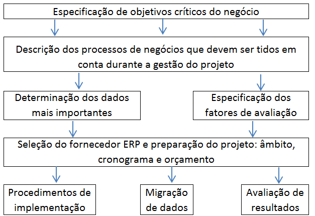 Fig. 6 Metodologia de Implementação de um ERP.