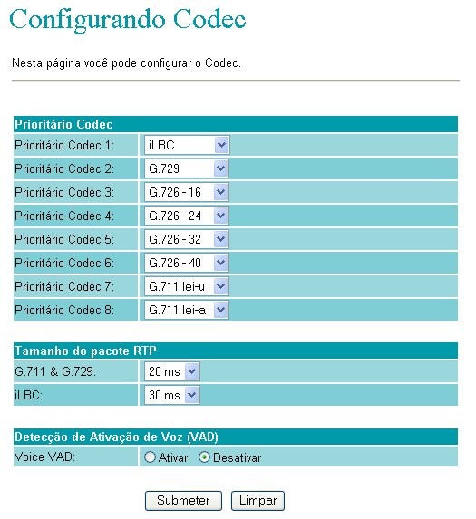 39 Você pode voltar ao menu Configuração do SIP, Instalando o ATL+ pela página da Web ou ao menu principal. 1.4.6.