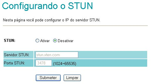 42 1.4.7 ATL+ IP2200 NAT Transversal O usuário pode ajustar STUN ativa/desativa e endereço IP do servidor STUN nesta página.