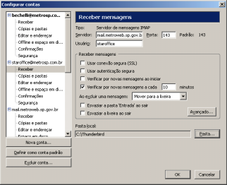 Em seguida feche o Windows Explorer e abra novamente o Thunderbird.