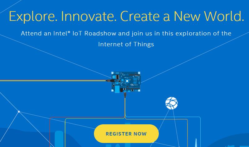Intel IoT Roadshow Os roadshows serão eventos de dois dias realizados em diversos países
