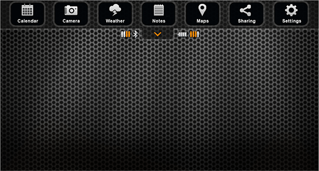 O menu da tela principal permite lhe ter acesso a diversas funcionalidades da aplicação, conforme apresentamos em baixo.