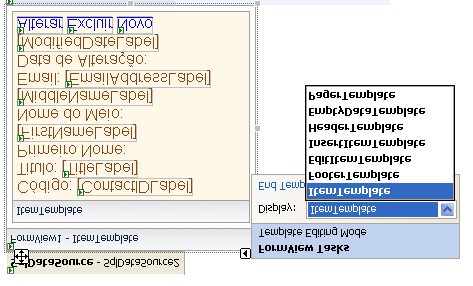 Abaixo você pode observar os templates que formam o FormsView. Cada um deles pode ser configurado de acordo com sua funcionalidade.