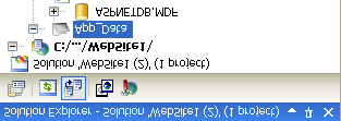 Antes de continuarmos, vamos entender o que o ASP.NET fez internamente. Primeiramente abra ao Solution Explorer, clique com o botão direito em cima da aplicação e clique em Refresh. Expanda o nó data.