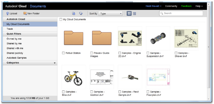 Ferramentas adicionais para trabalhar com o Autodesk Cloud estão disponíveis na aba Online da Ribbon. 1.