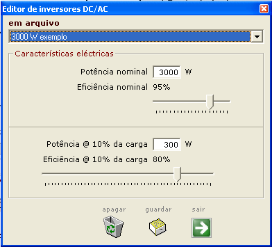 Manual SolTerm 50/73 8.5. Inversores A ligação ao consumo (ou cargas eléctricas ) é efectuada sempre via um inversor CC/CA.