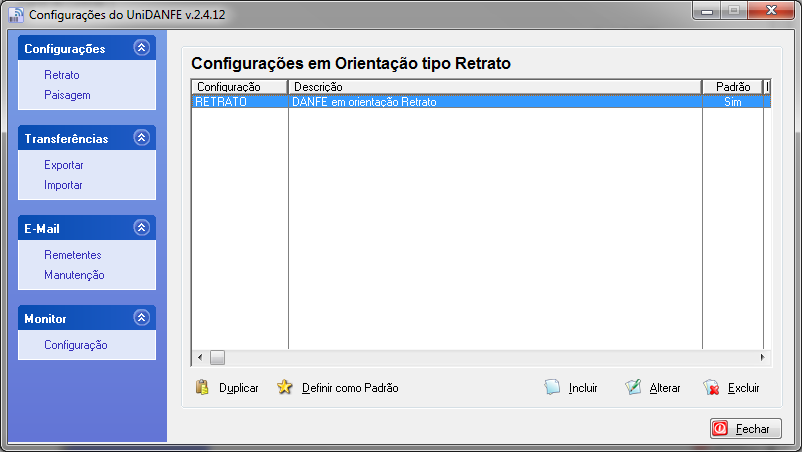 Configurando o UniDANFe A partir da versão 2 o UniDANFe conta com uma interface amigável de configuração.