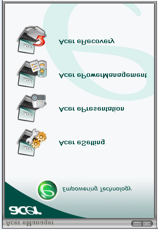 26 Utilização de utilitários do sistema Acer emanager O Acer emanager é um software inovador concebido especificamente para as funções utilizadas mais frequentemente.