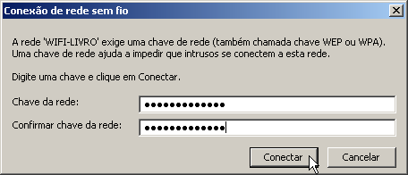 418 Manual Prático de Redes nosso computador. Cada uma das redes tem ao seu lado um indicador de intensidade do sinal, parecido com o exibido por telefones celulares.