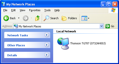 4 Obtendo o máximo do Thomson Gateway 4.1.1 Acessando o Thomson Gateway com UPnP Windows Vista Se o computador estiver executando o Windows Vista: 1 No menu Iniciar do Windows, clique em Rede.