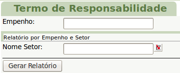 Fig. 15 Baixa em Bloco 5. Relatórios Dentro do modulo de Patrimônio existem diversas opções para se gerar um relatório ou um termo de responsabilidade. a.