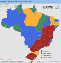 DISTRIBUIÇÃO DOS PROGRAMAS DE PÓS- GRADUAÇÃO (MESTRADO E DOUTORADO - 2011) Maior