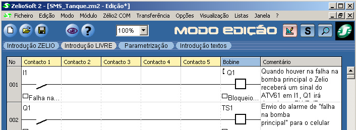 SR2CBL01 ou SR2USB01 Transferência