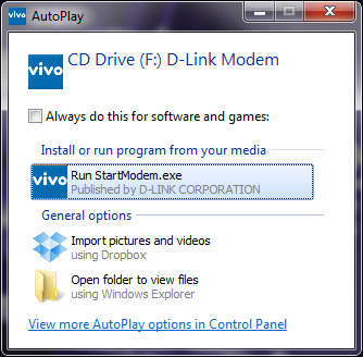 III. Instalação do Modem e Connection Manager no Windows (7/XP/Vista).