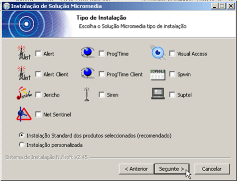 I NSTA L AÇ Ã O Para iniciar a instalação da Solução Micromedia, insira CD-ROM de instalação no leitor de CDs do PC.