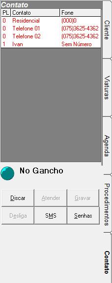 A B A D E C O N T A T O A aba Discagem, pode a vir se tornar muito útil no sistema,