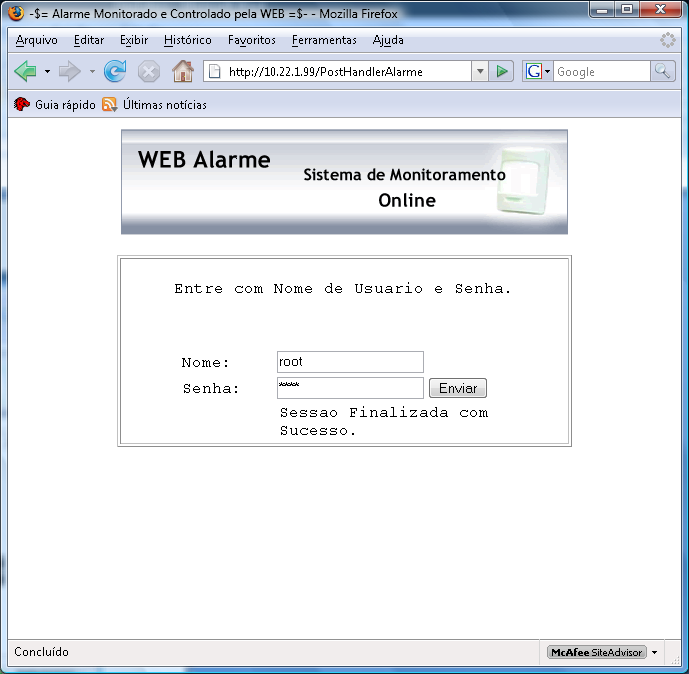 Verificar a data com o comando verificar data retorna a data configurada na central. Essa data é configurada inicialmente e mesmo se a central for desligada ela continua correta.