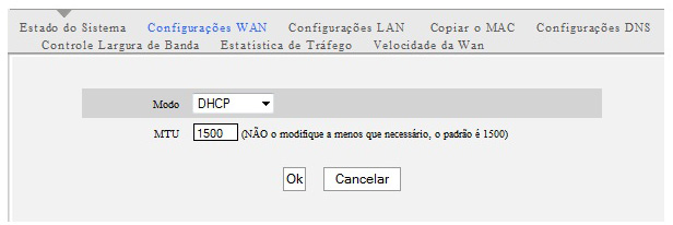 4. Advanced Settings (Configurações Avançadas) Alternate DNS Server (Alternar Serviço DNS): Insira o endereço do DNS secundário fornecido pelo provedor de internet. Esta configuração é opcional.