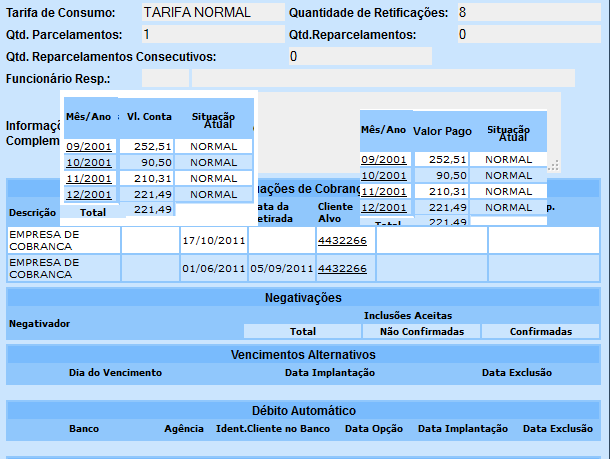 Caso(s) de Uso Relacionado(s) SOLICITAÇÃO DE SERVIÇO - [UC1183] GerarTXTOSContaPagaParceladaCobResultado - [UC1167] ConsultarComandoCobrancaEmpresa - [UC1284] IncluirContasEmCobranca -