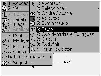 Como representar segmentos com o mesmo comprimento? Usa o compasso para fazer AF CG DH (b; A: Construção e 7:Compasso e indica dois pontos A e F(raio) e transporta para D e depois para C).