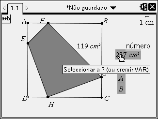 III. Investigação com o triângulo isósceles [ABC] é um triângulo isósceles, com AB AC 5 cm. Seja x a medida, em cm, da base do triângulo e a amplitude, em radianos, do ângulo BAC. 1.