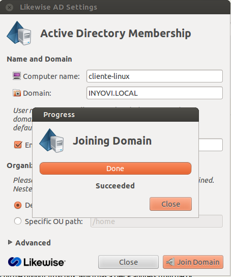 Adicionar clientes ao domínio Desde Linux instalamos e configuramos o programa Likewise: Instalamos os pacotes likewise