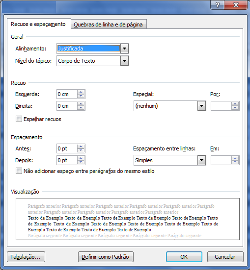 7 45 Quanto a utilização do Editor de textos Microsoft Word 2010, qual das alternativas é INCORRETA: a) É possível a criação de cabeçalhos padrões para o documento através da opção de Menu Inserir