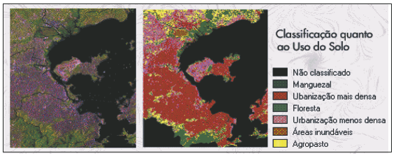 CAPÍTULO 3 Figura 43. Imagem temática obtida a partir de imagem orbital TM Landsat (Melhoramentos, 1998).