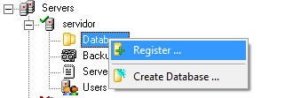 Imagem 17: Configuração de conexão e login IBO Console Por padrão sempre deixamos configurado dessa forma, se caso a base estiver no local no mesmo computador, sempre configurar como localhost o